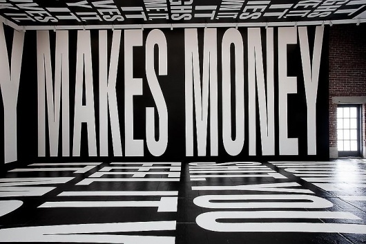 L & M Arts - Barbara Kruger #exhibition #type #interior #typography