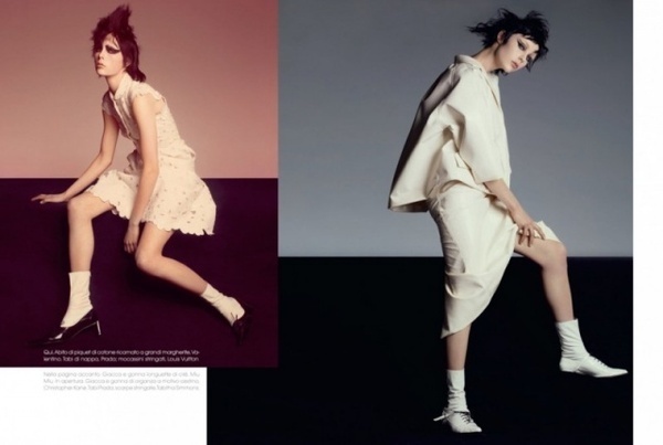 Fashion Photography: Edie Campbell by Steven Meisel #fashion #photography #inspiration