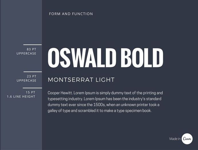 the basics of font pairings