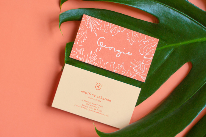 Georgie Restaurant Branding by Sandy Ley #businesscard #restaurant