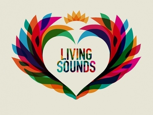 Living Sounds - Them #themdesign #design #music #logo #colour