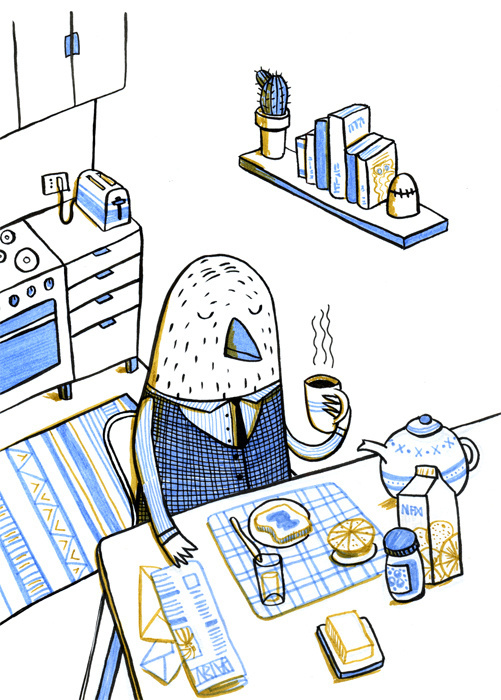 Oh, no. Not again. 3x3 Picture Book Show Bronze Medal. on Behance #illustration