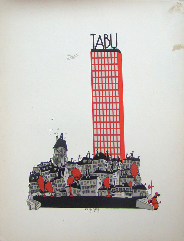 12 klinger plakate tabu skyscraper #klinger #julius #illustration #poster