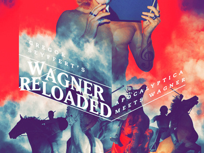 Wagner Reloaded #horses #red #gregor #reloaded #rock #palette #wagner #vintage #poster #music #metal #berlin #apocalyptica