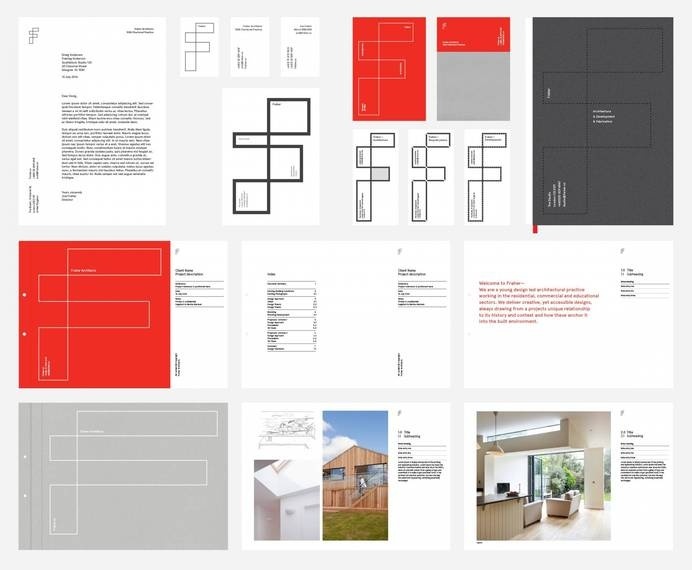 modernism, branding, architectural