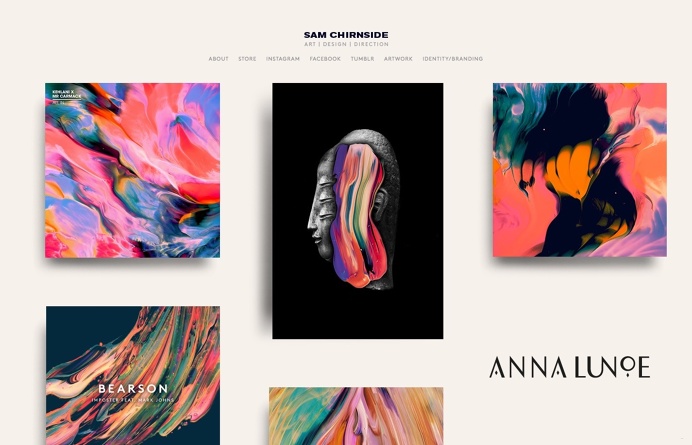 Inspiration N°268 : Sam Chirnside — #website #inspirations #graphic #design
