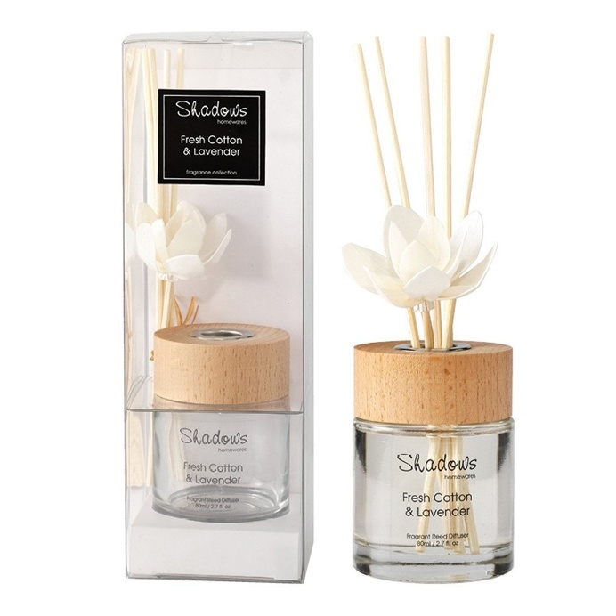 Fragrant Solar Flower Diffuser Fresh Cotton & Lavender, 80 ml