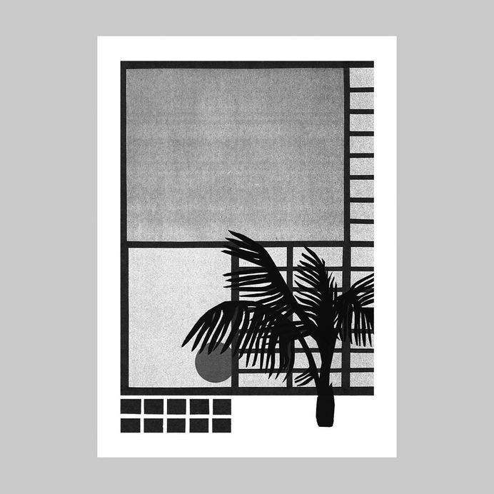 New collage inspired by Eames Case Study House No 8 ▫️◻️ #collage #illustration #artwork #architectureandplants #spaces #architecture #pinotgrigioinporto