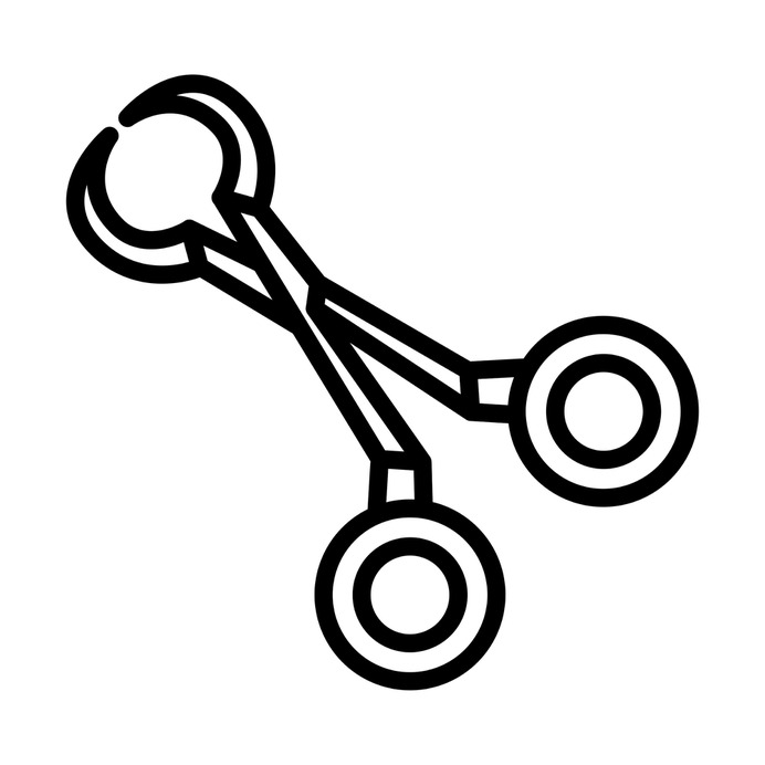 See more icon inspiration related to healthcare and medical, Tools and utensils, surgical, surgery, medical equipment, scissor and scissors on Flaticon.