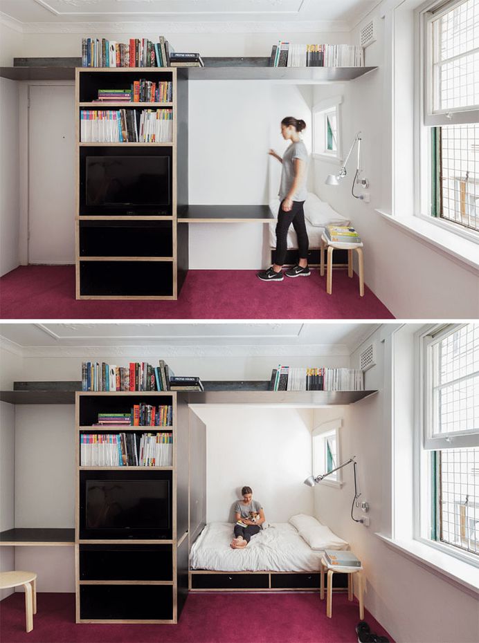 50 Small Studio Apartment Design Ideas (2019) – Modern, Tiny & Clever - InteriorZine #design #furniture #modernfurniture #interior #decor