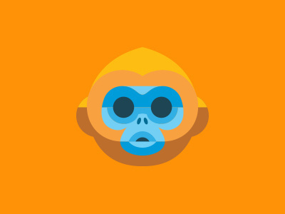 Ron Lewis – CD at Mail Chimp / Designastrator | Allan Peters' Blog #yellow #graphic #chimp #simple #illustration #blue #mail