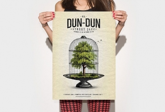 DUN DUN - ignacio fretes #design #retro #dun #illustration #poster #typography
