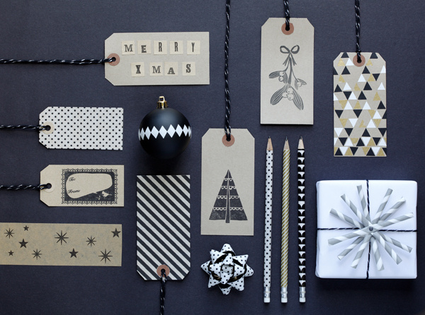charlotte4 #hangtag #white #design #black #christmas #and #pencil