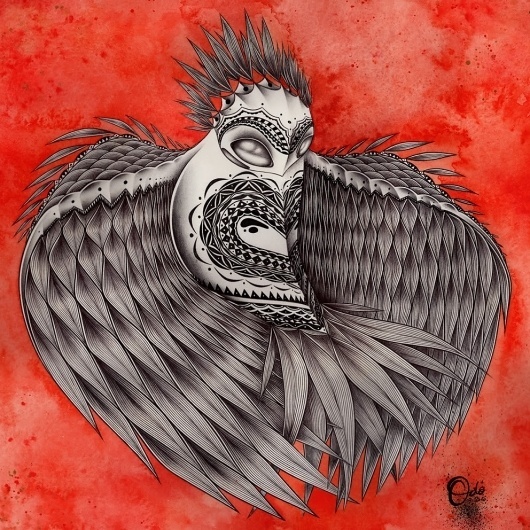Odö #illustration #poster #bird
