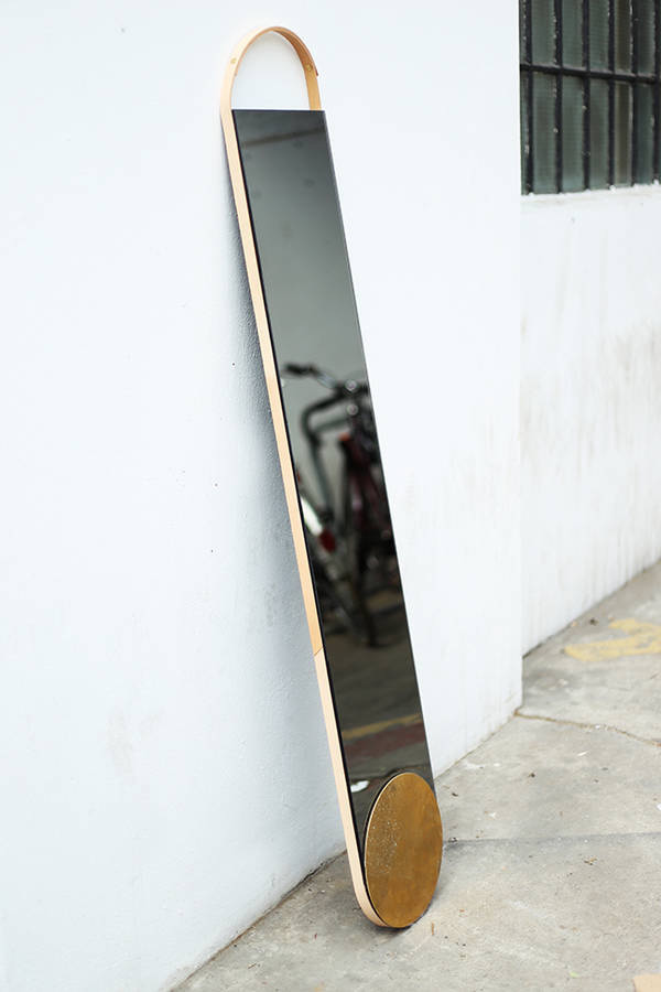 Leather&Brass Mirror