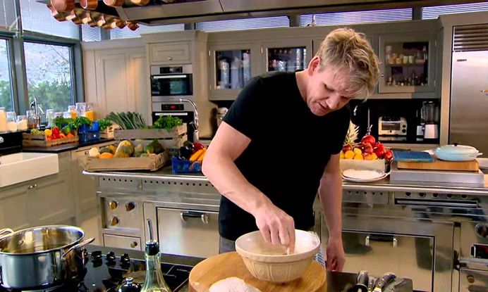 This is lit for video showing more BG than I would like but I want shots of RSJ doing general food prep.