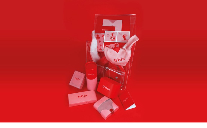 Trivia Period kit Design - Mindsparkle Mag The society in which we live invisibilizes menstruation. It still generates misgivings, it is an uncomfortable reality and culturally it continues invoking shame. For this project, Vallivana Gallart´s goal was to prepare the girl who is about to live this, so that she can normalize it, understand it and even enjoy it. #logo #packaging #identity #branding #design #color #photography #graphic #design #gallery #blog #project #mindsparkle #mag #beautiful #portfolio #designer