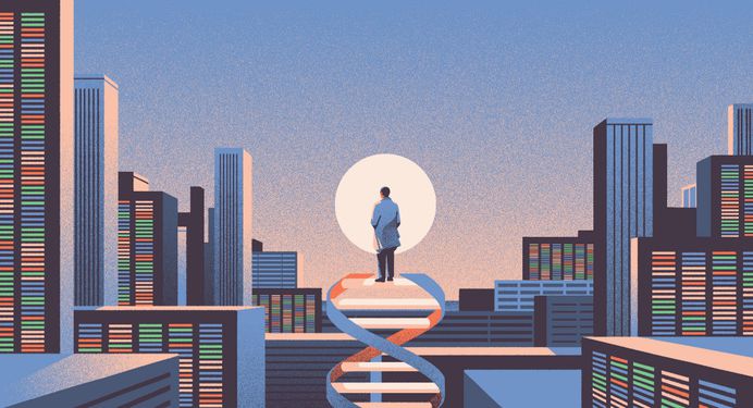 George Church Will Make Virus-Proof Organisms, Transplant Pig Organs to Humans, and Reverse Aging Illustration by Nelson Gonçalves. Art Direction by Erick Fletes