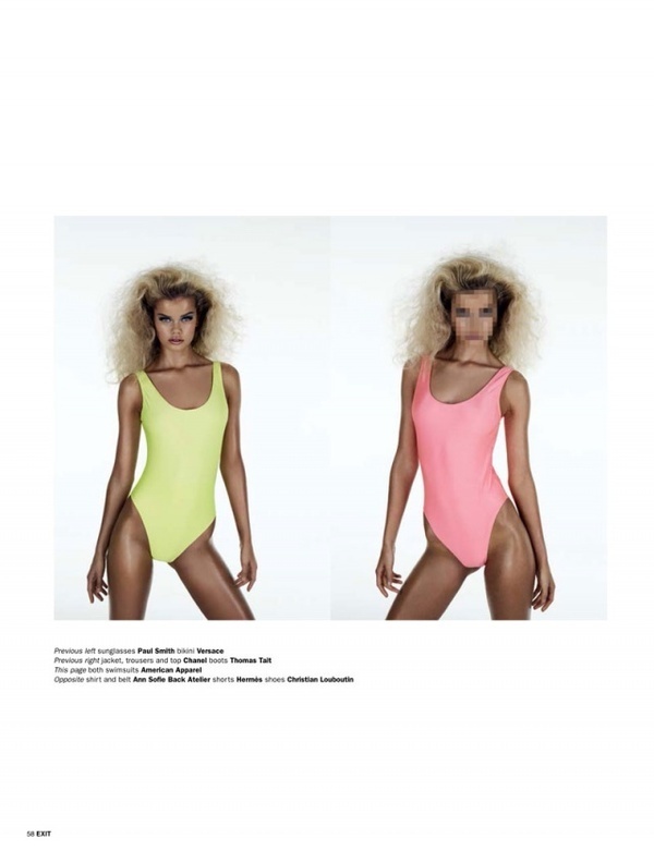 Beauty model Frida Aasen photographed by Aitken Jolly and styled by Sam Ranger for the spring-summer issue of Exit Magazine. #fashion #photography #inspiration