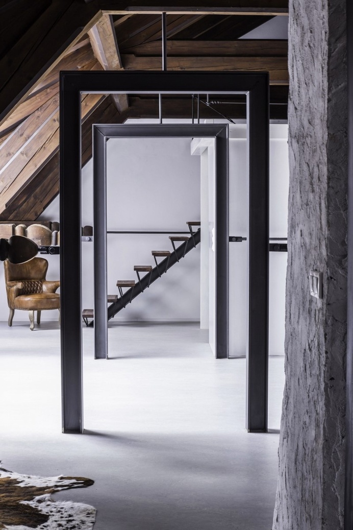 Adaptation of an attic space for summer #interiordesign