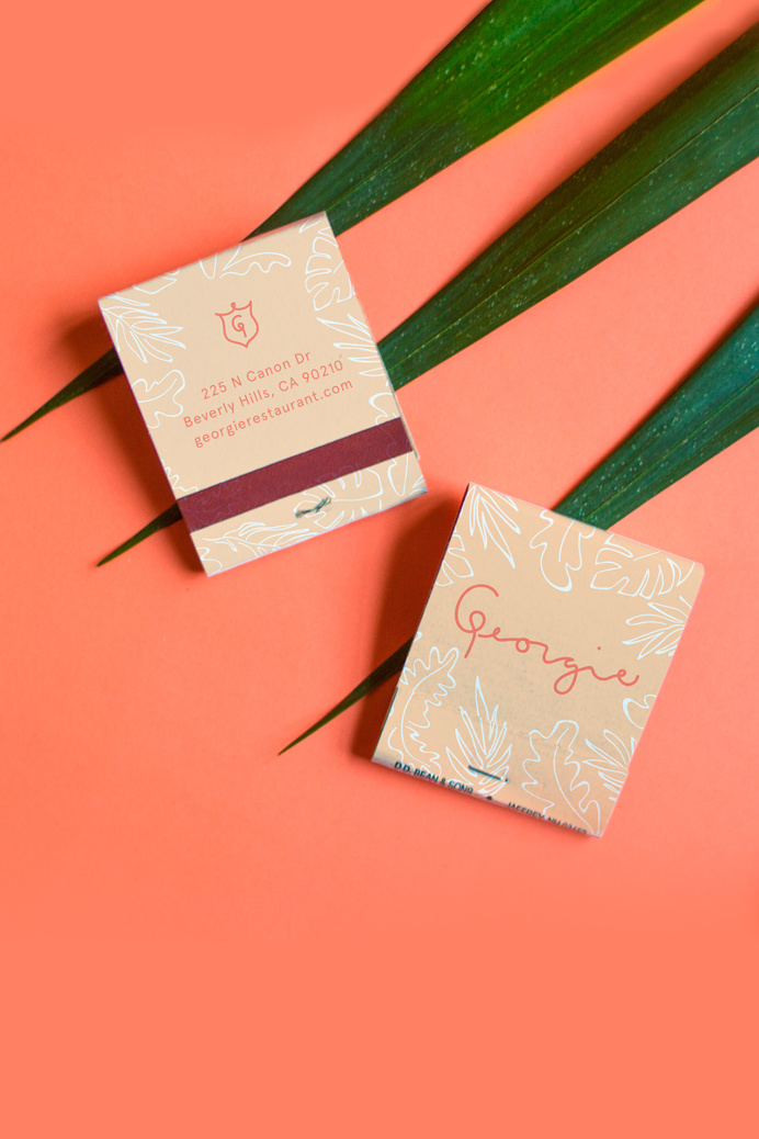 Georgie Restaurant Branding by Sandy Ley #matches #restaurant