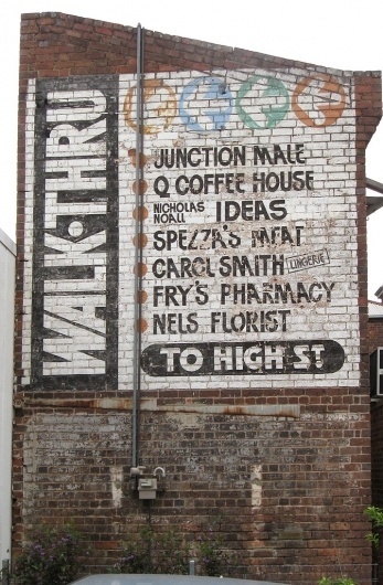 All sizes | [SIGN] walk-thru to high st | Flickr - Photo Sharing! #old #sign #painted #type #hand