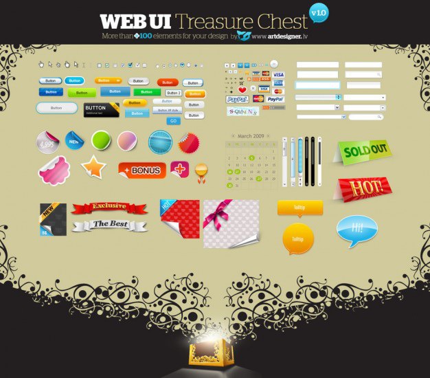 Web ui treasure chest Free Psd. See more inspiration related to Web, Ui, Treasure, Chest, Treasure chest and Horizontal on Freepik.