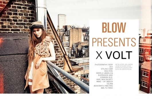 BLOW presents helps the avant-garde and much more | Volt Café | by Volt Magazine #beauty #design #graphic #volt #photography #art #fashion #layout #magazine #typography