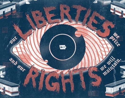 50 and 50 | Typographic state mottos, B | Typo - B | Creative #iowa #illustration