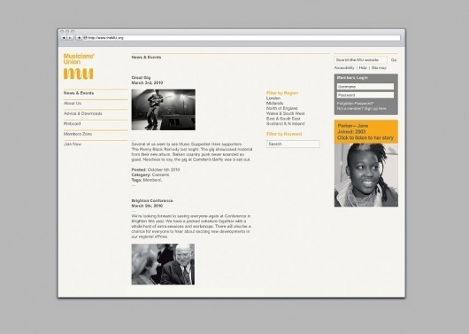 Musicians' Union | Branding | Face37 #website #branding