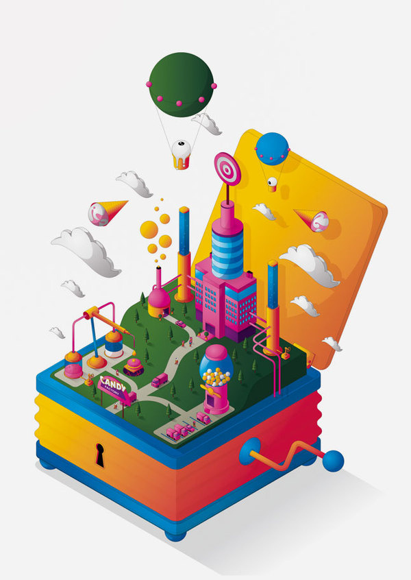 Blind Salida » Changethethought™ #illustration #isometric