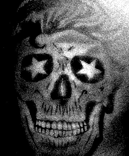 DISINTEGRATION on the Behance Network #draw #skull #black
