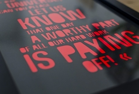 stellavie | design manufaktur // Artwork: Dear Universe.. #limited #cut #edition #laser #typography