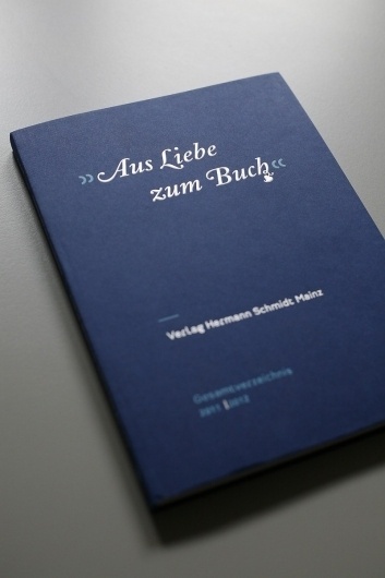 Hermann Schmidt Katalog #book #typography