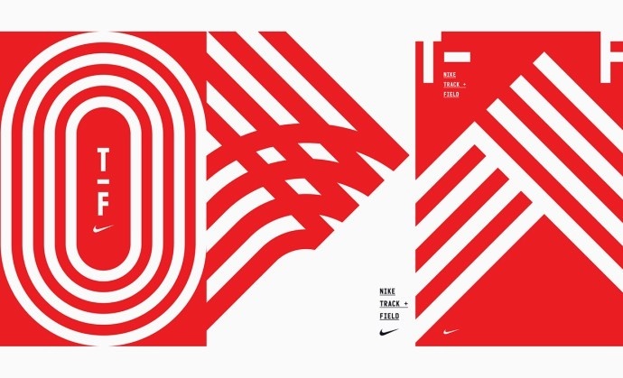 Editorial, editorial design, spread, nike, typography, full bleed photography, photography