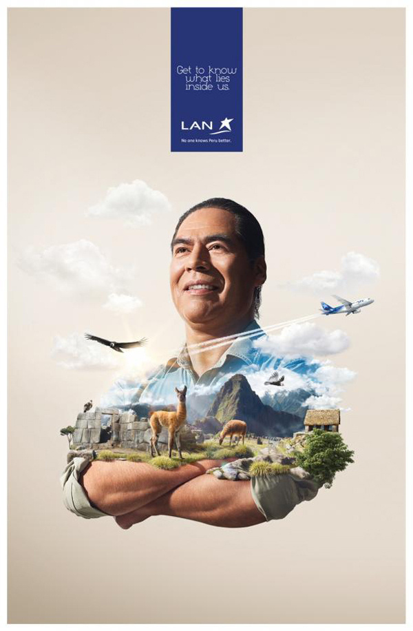 LAN Get to know what lies inside Peru #tourism #airlines #design #advertising #peru