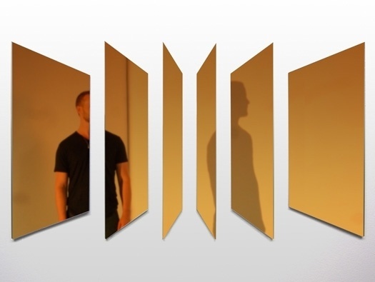 Memoir Mirror by Joe Doucet #gold #mirror #geometric