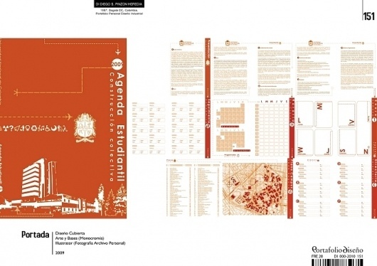 Graphic Design by Diego Pinzon at Coroflot #diego #identyti #pinzon #print #agenda #printing #brand #layout #editorial