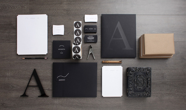 Accents Decoration Branding Design by La Tortilleria Agency #business #branding #card #identity #blank #pencil #decoration