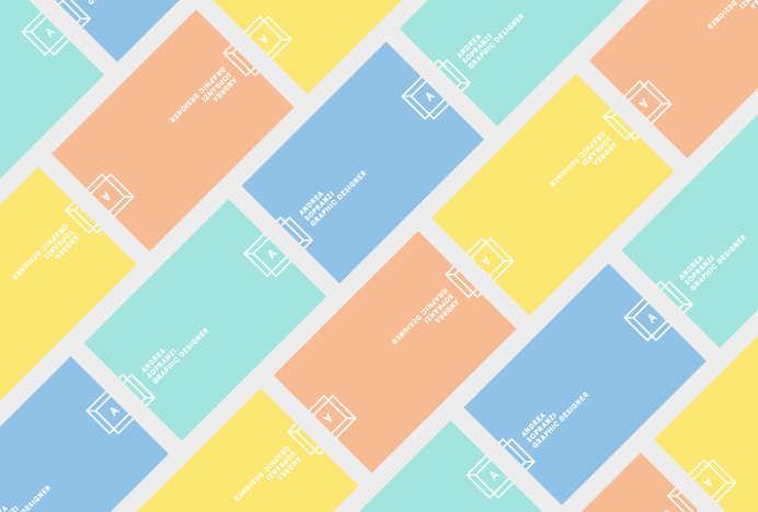 Andrea Sopranzi by Andrea Sopranzi #graphic design #stationary #print #gradient #business card