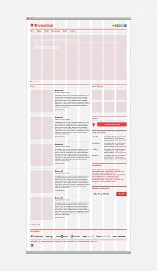 Translation Recordings on the Behance Network #grid #layout