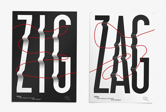 ZigZag by b.a.-ba #posters #typography