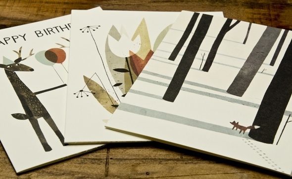 Red Cap Cards #klassen #card #print #illustration #nature #john #forest