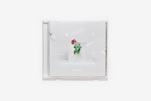 Mecna "Laska" (Album Cover) on Behance #mecna #rose #ice #white