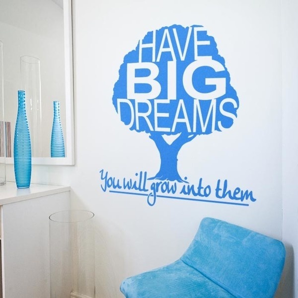 Have Big Dreams Wall Quote Decal #inspirational #tree #quote #big #dreams #decal