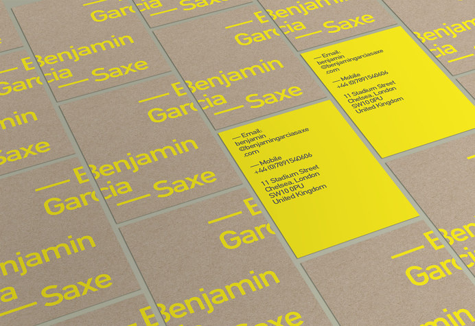 Benjamin Garcia Saxe | Confederation #card #print #business