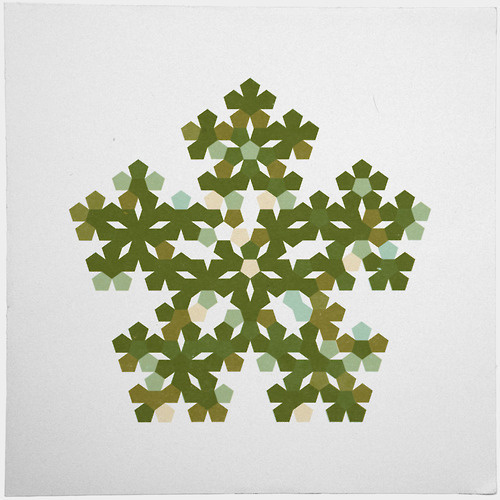 #412 Pentabloom – A new minimal geometric composition each day