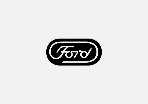 Paul Rand (USA), Ford Motor Company. Un used. #ford #design #rand #logo #paul