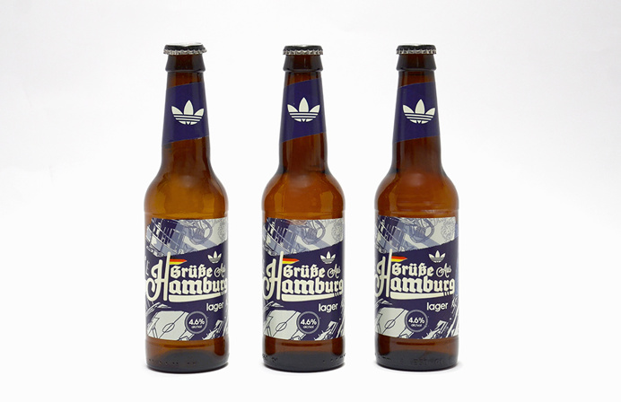 Adidas Beer bottles www.lucasjubb.co.uk