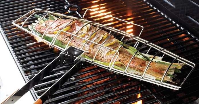 Fish Grilling Basket #tech #flow #gadget #gift #ideas #cool